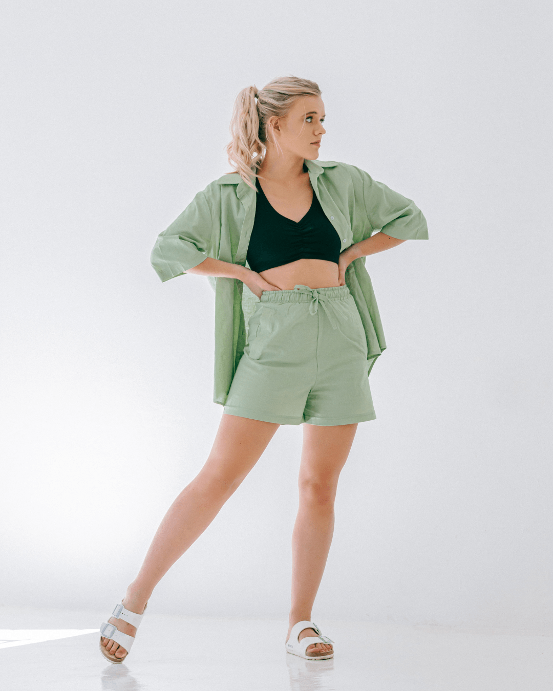 isla linen shorts - Image 2